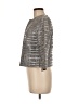 Carmen Marc Valvo Collection Metallic Gray Jacket Size 6 - photo 5