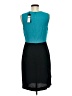 BCBGMAXAZRIA 100% Polyester Color Block Teal Cocktail Dress Size 6 - photo 2