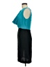 BCBGMAXAZRIA 100% Polyester Color Block Teal Cocktail Dress Size 6 - photo 5