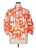Oliphant 100% Cotton Print Orange 3/4 Sleeve Button-Down Shirt Size 2XL - photo 1