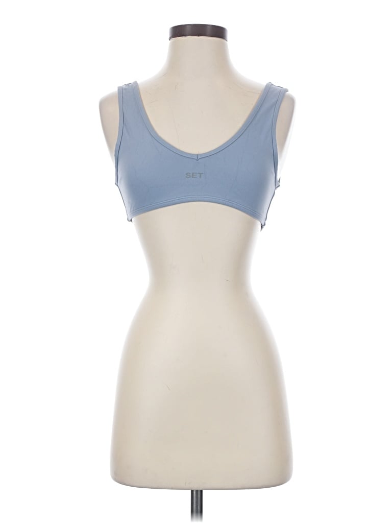 Pre-owned Set Active Sports Bra In Blue