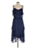 Parker 100% Polyester Blue Cocktail Dress Size M - photo 2