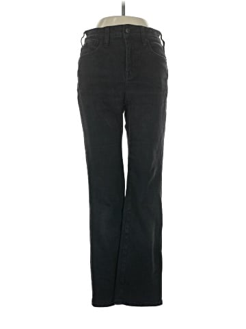 Madewell Curvy Kick Out Crop Jeans in Black Rinse Wash (view 1)