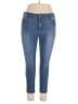 Democracy Solid Blue Jeans Size 14 - photo 1