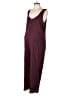 Hatch Solid Burgundy Jumpsuit Size Lg Maternity (3) - photo 1