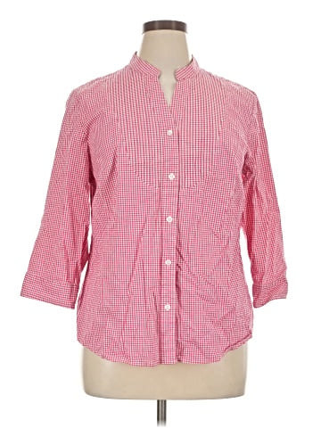 Talbots 3/4 Sleeve Button-Down Shirt (view 1)