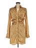 Timing 100% Polyester Print Brown Casual Dress Size M - photo 1