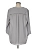 Pleione 100% Polyester Gray 3/4 Sleeve Blouse Size M - photo 2