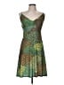 Tracy Lynn Paisley Green Cocktail Dress Size M - photo 1