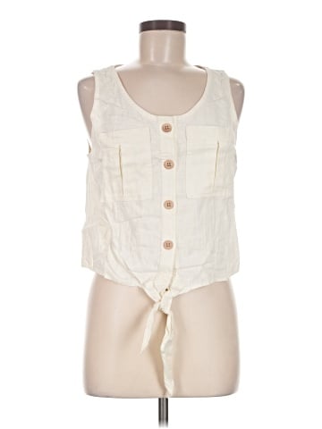 Vanilla Star Sleeveless Button-Down Shirt (view 1)