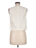 Vanilla Star Ivory Sleeveless Button-Down Shirt Size M - photo 2