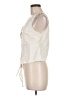 Vanilla Star Ivory Sleeveless Button-Down Shirt Size M - photo 5