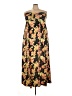 Torrid 100% Polyester Floral Black Brown Casual Dress Size 4X Plus (4) - photo 1