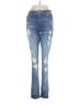 Express Hearts Blue Jeans Size 8 - photo 1