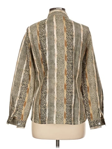 Tess Long Sleeve Silk Top (view 2)