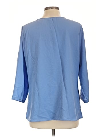 Lands' End 3/4 Sleeve Blouse (view 2)