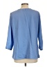 Lands' End 100% Polyester Blue 3/4 Sleeve Blouse Size 14 - photo 2