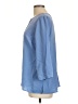 Lands' End 100% Polyester Blue 3/4 Sleeve Blouse Size 14 - photo 5