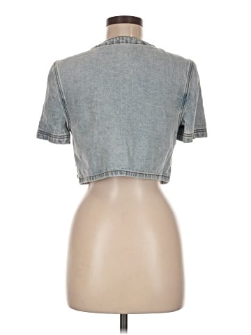 Self-Portrait Denim Vest (view 2)