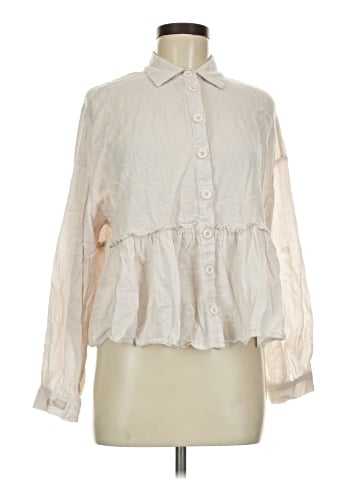 Listicle Long Sleeve Blouse (view 1)