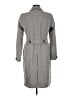 Burberry Brit Gray Wool Coat Size 10 - photo 2