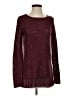 Faded Glory Metallic Burgundy Pullover Sweater Size S - photo 1
