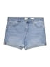 wonderly Blue Denim Shorts Size 14 - photo 1