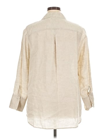Talbots 3/4 Sleeve Button-Down Shirt (view 2)