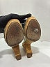 Prada 100% Leather Silver Studded Cork Mule Sandals Size EU 35 1/2 (estimated) - photo 8