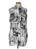 Chico's Silver Sleeveless Button-Down Shirt Size Lg (2) - photo 1