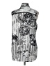 Chico's Silver Sleeveless Button-Down Shirt Size Lg (2) - photo 2