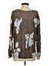 Nic + Zoe Metallic Brown Pullover Sweater Size S - photo 2