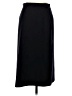 Burberry 100% Wool Solid Black Blue Wool Skirt Size 4 - photo 2