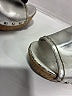 Prada 100% Leather Silver Studded Cork Mule Sandals Size EU 35 1/2 (estimated) - photo 4