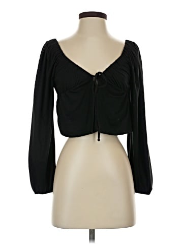 pretty garbage Long Sleeve Blouse (view 1)