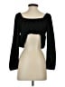 pretty garbage Black Long Sleeve Blouse Size S - photo 2