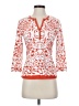 J. McLaughlin Orange 3/4 Sleeve Blouse Size XS - photo 1