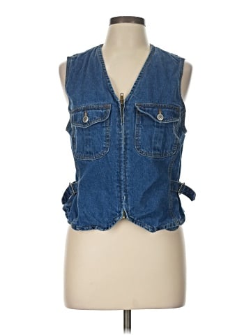Bill Blass Denim Vest (view 1)