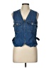 Bill Blass 100% Cotton Blue Denim Vest Size L - photo 1