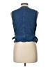 Bill Blass 100% Cotton Blue Denim Vest Size L - photo 2