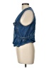 Bill Blass 100% Cotton Blue Denim Vest Size L - photo 5