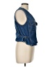 Bill Blass 100% Cotton Blue Denim Vest Size L - photo 4