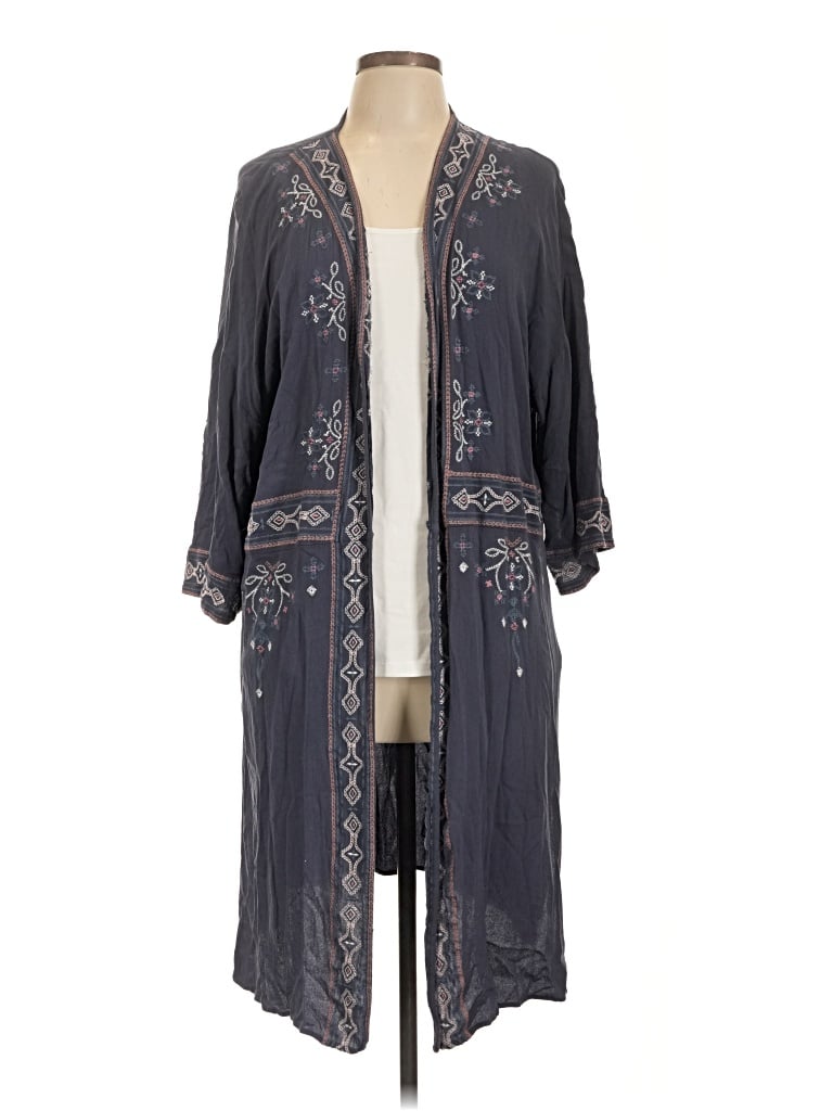 Pre-owned Knox Rose Cardigan Sweater In Gray
