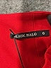 Black Halo Solid Red Formal Skirt Size 6 - photo 4