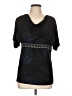 Fashion Bug Black Short Sleeve Top Size L - photo 1
