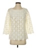 rsvp by TALBOTS Ivory 3/4 Sleeve Blouse Size S - photo 1