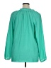 Lilly Pulitzer 100% Polyester Teal 3/4 Sleeve Blouse Size XL - photo 2