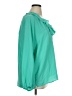 Lilly Pulitzer 100% Polyester Teal 3/4 Sleeve Blouse Size XL - photo 4