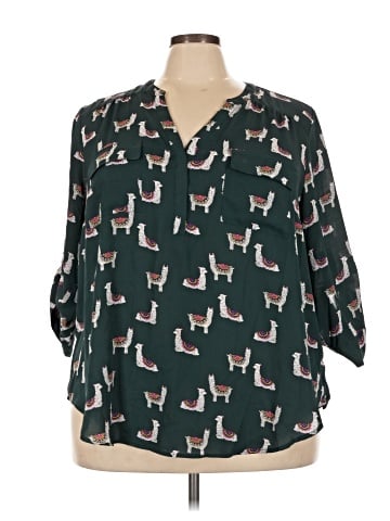 Torrid 3/4 Sleeve Blouse (view 1)
