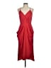 BCBGeneration Solid Red Cocktail Dress Size M - photo 1